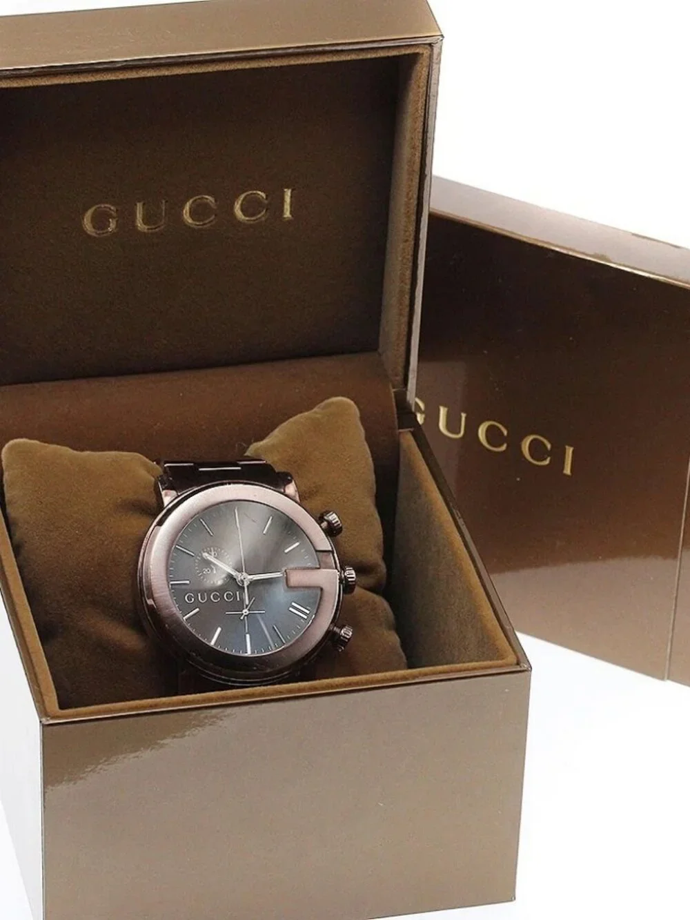 GUCCI G Chrono 101M/YA101341 Chronograph Brown Dial Quartz Men's Watch